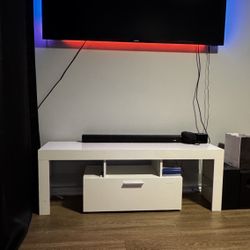 Modern 63" TV Stand-White