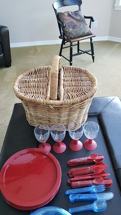 Crate and Barrel picnic basket