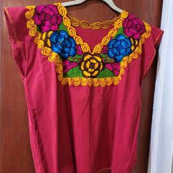 Floral Mexican Blouse