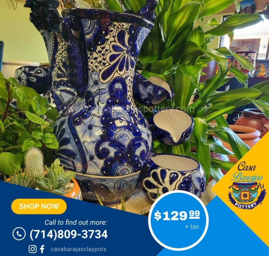 ✨️Talavera fountains with Pump included, available in multiple colors,🇲🇽💥20"tall.