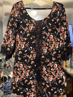 Black Flower Dress