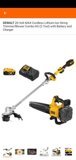 DEWALT 20-Volt Trimmer/Blower Combo Kit (2-Tool) with Battery and Charger