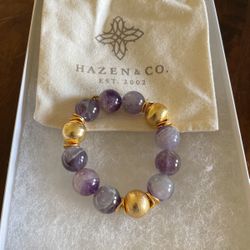 Addison Smooth Amethyst Bracelet Haden & Co