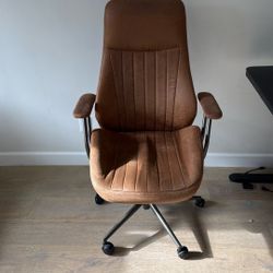 Leather Suede Office Chair