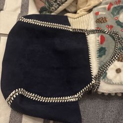 Stella McCartney Falabella Navy Blue Tote Bag