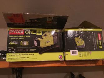 Ryobi 18V cordless transfer pumps new in box! Only 20 Each tomorrow (Sat) Only 👍🏽👍🏽💥💥⌛️⌛️
