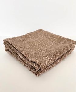 Set of 2 Brown Throw Pillow COVERS | 20" x 20" | Only Used for Staging