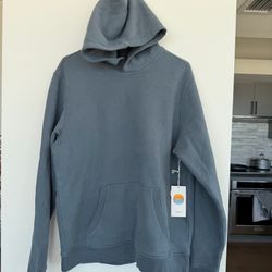 NEW: Vuori Men's LARGE Seaside Pullover Hoodie Blue Sea