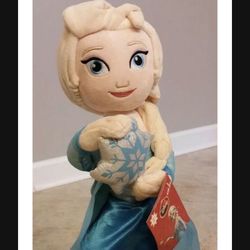 Elsa Doll Greeter Disney Frozen Princess 21” Plush —New