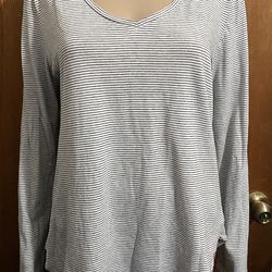 Striped Old Navy Long Sleeve Shirt Size Large