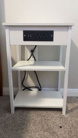 Nightstand with Plug