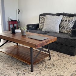 Living Room set (Couch, Coffee Table, Rug)