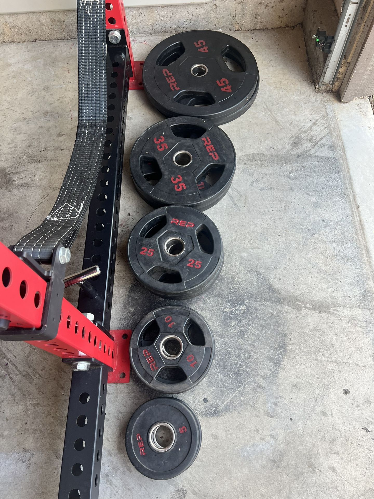 Rep Fitness Rubber Coated Olympic Plates