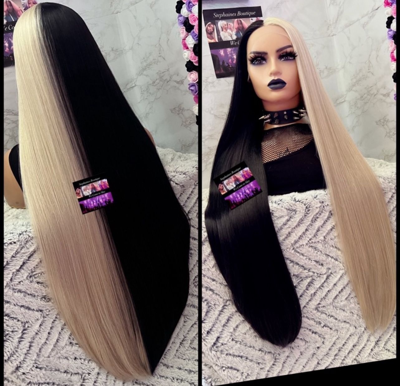 Human Hair Blended Lace Front Wig 