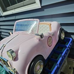 OG Our Generation Girl Pink Convertible Car FM Radio Fits 18" American Girl