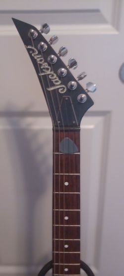 Beautiful Blue Jackson electric guitar