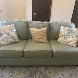 Ashley’s Sea Foam Green Sofa