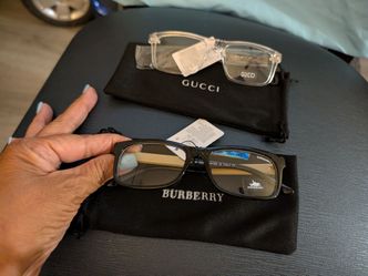 2 NEW PAIR OF STYLISH CLEAR LENS GLASSES