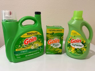 Gain Laundry Bundle. Gain Combo. Lavandería. Detergente Lavar. Detergent 