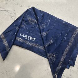 LANCOME Paris Medium Square 21” X 21” Moon & Stars