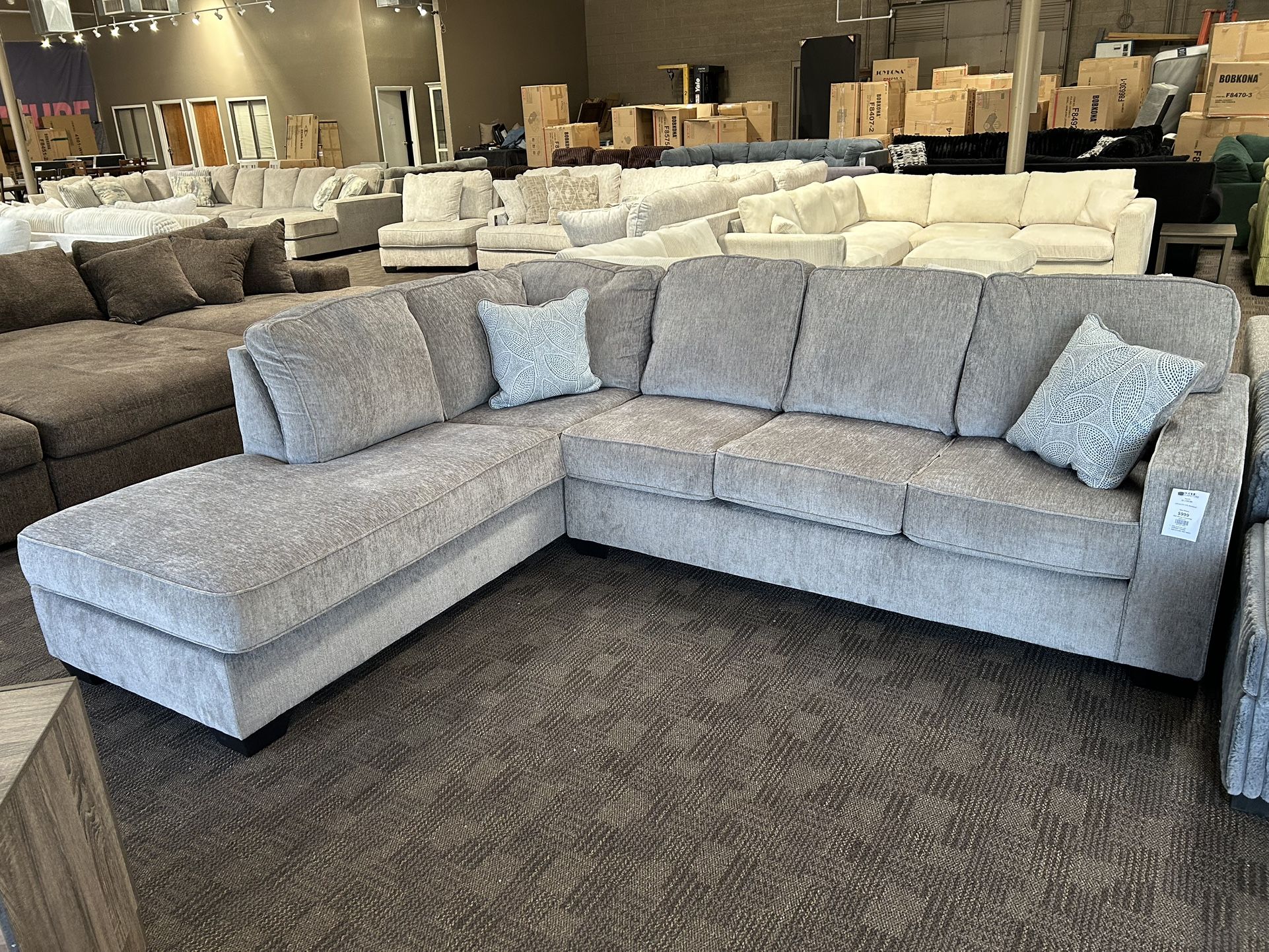 Light Gray Modern Sofa Set