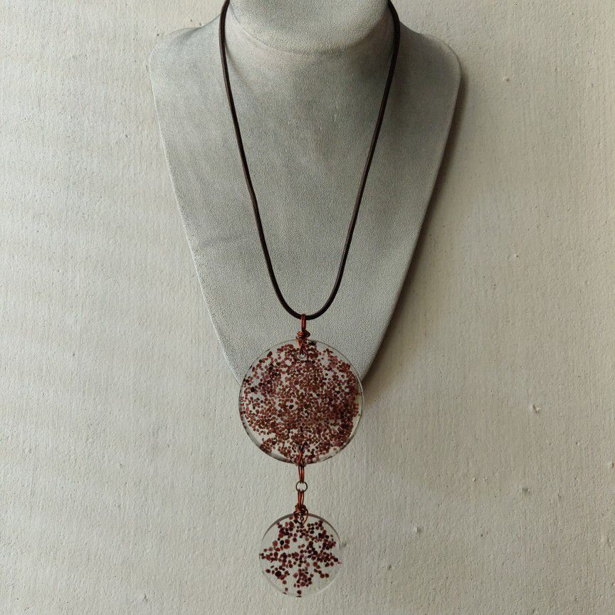 Handcrafted Raw Garnet Necklace