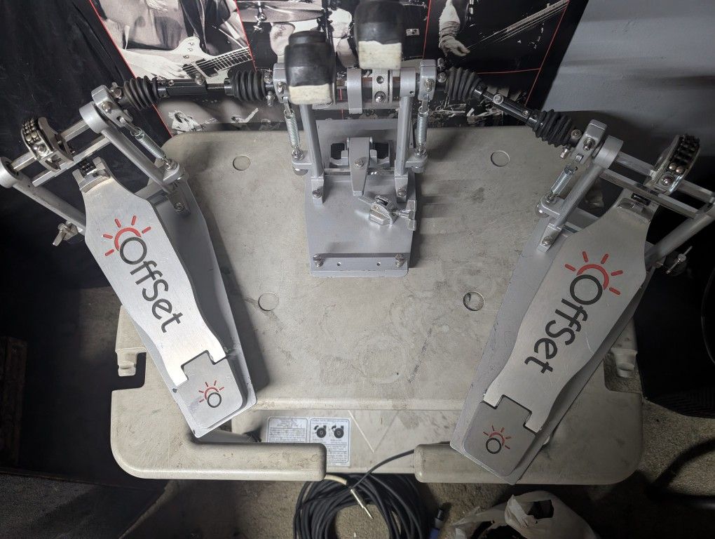 Offset Eclipse Double Kick Drum Pedal