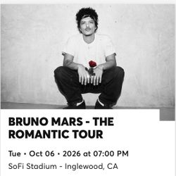 The Romantic Tour by Bruno Mars  SoFi Stadium