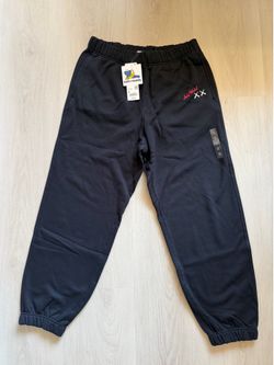 Kaws x Uniqlo Black and Gray Sweat Pants Size Medium Large XL