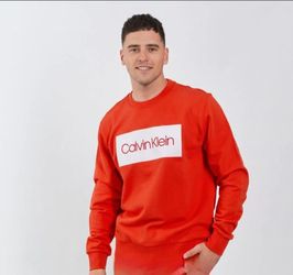 Red Calvin klein sweatshirt