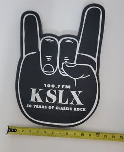 rare KSLX 100.7 FM Rock On Foam Hand ONE OWNER BOUGHT AT FOR