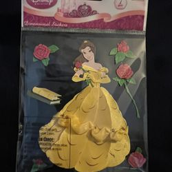 DISNEY Princess BELLE with roses Theme scrapbooking dimensional stickers