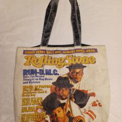 Run DMC Rolling Stones Handbag Tote Vintage 1986 Carry 