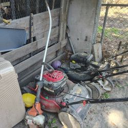 mower, tools, compressor 