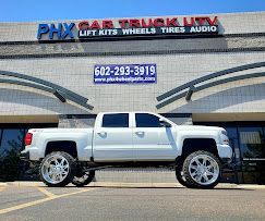 CHEVY SILVERADO wheels tires leveling & lift kits accessories lights side steps bed covers air bags for towing intakes installations  (we finance)