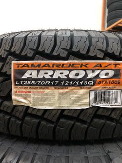 Brand New Tires (1) Arroyo Tamarock AT (LT285/70R17) (10 Ply) (Single) ($128)