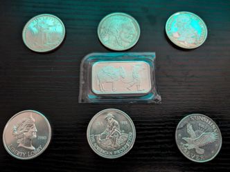 7 Ounces Oz. Silver $60 per ounce