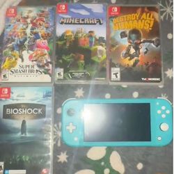 Nintendo Switch Lite with 4 Games Bundle