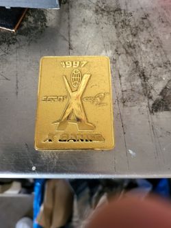1997 ESPN X Games Gold Medal Memorabilia  in a case