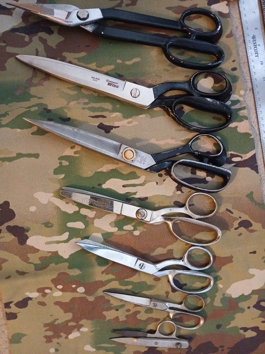 Wiss W22n Bent Handle Industrial Scissors