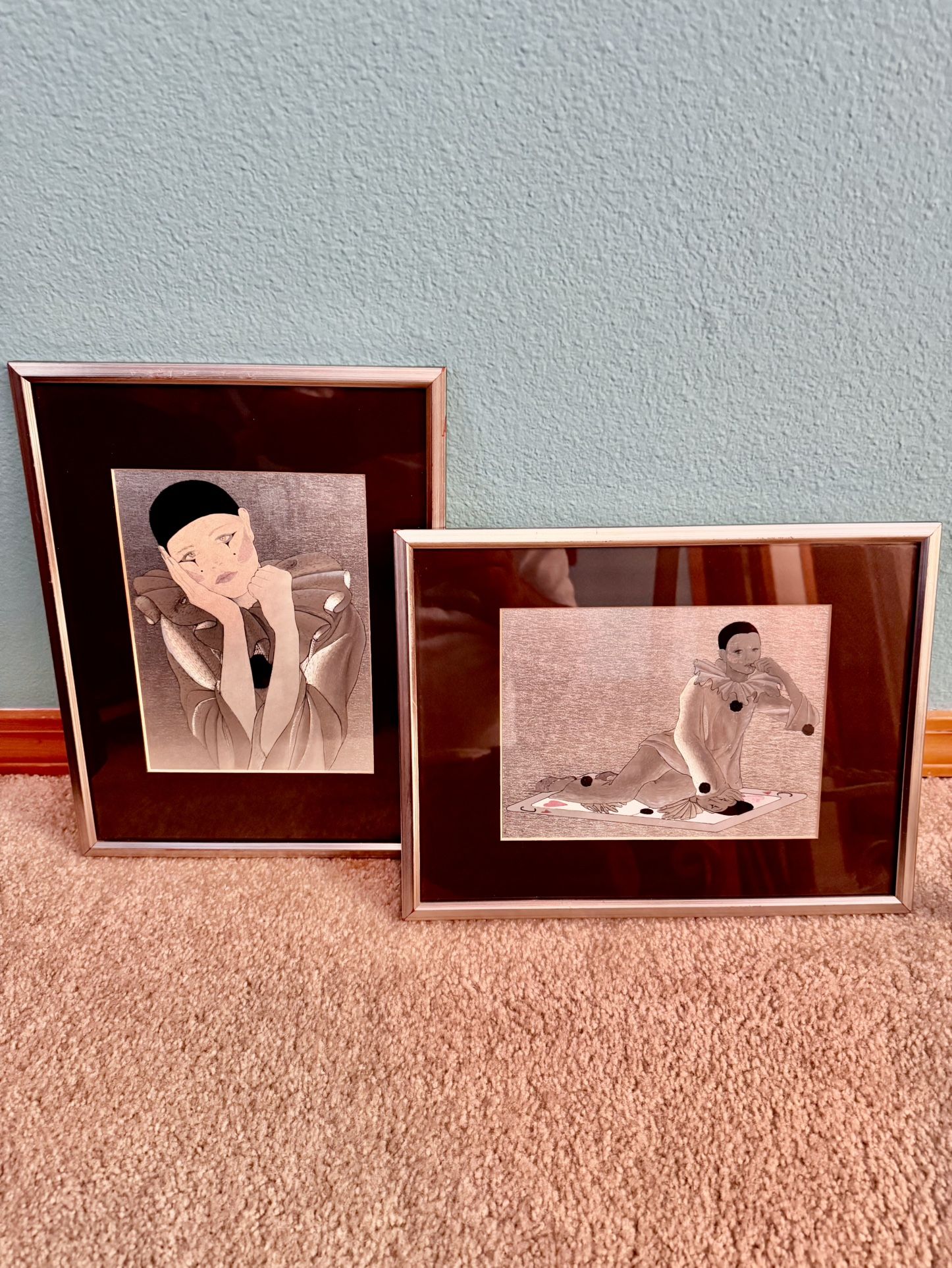 Vintage Pierrot Foil Art