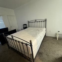 Victorian Queen Metal Bed Frame