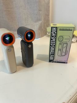 2-in-1 Turbo Fan & Power Bank — Bladeless Mini Handheld Cooler