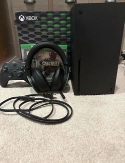 🎮 MICROSOFT XBOX SERIES X - 1TB - Complete  Open Box With Controller + Headset