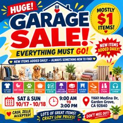 Garage Sale !!!!Mostly $1!!!!!