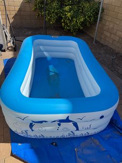 FREE    Solar inflatable swimming pool