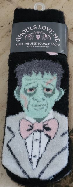 Bath and Body Works Frankenstein Halloween Socks