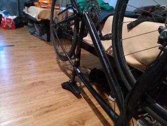 2 partially carbon road bikes