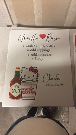 Large Noodle bar sign/Quince