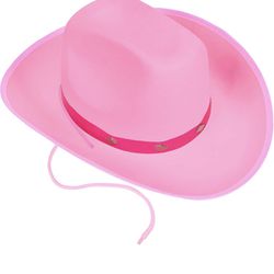 Kangaroo - Pink Cowboy Hat for Women & Men with Pull-on Closure, Get Stylish with Felt Cowboy Hats for Real Cowboys or Costume Party - Perfectly Fits 
